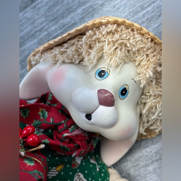 House Of Loyd TLTOYS 1993 Flossie Rabbit Christmas Holiday Doll Presents 541736 - Picture 9 of 15